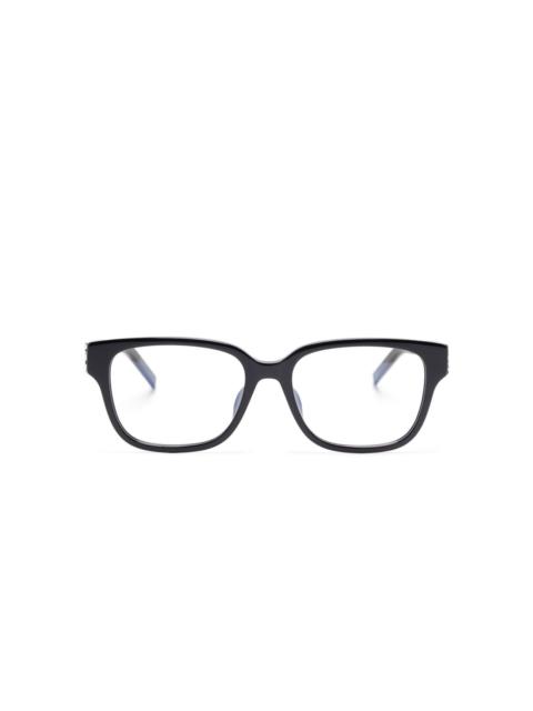 square-frame glasses