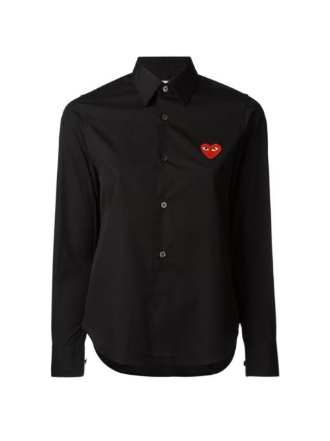WOMEN'S SHIRT RED HEART - BLACK