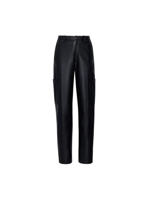 Faux Leather Tapered Trouser