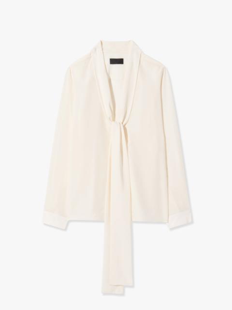 ANGELIQUE TIE NECK BLOUSE