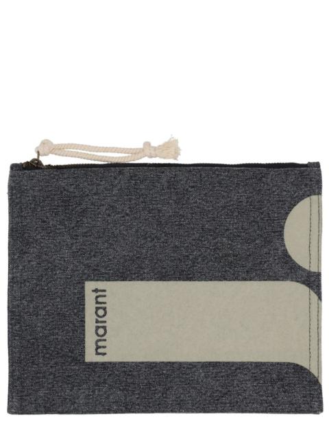 NETIA CLUTCH BAG WITH LOGO