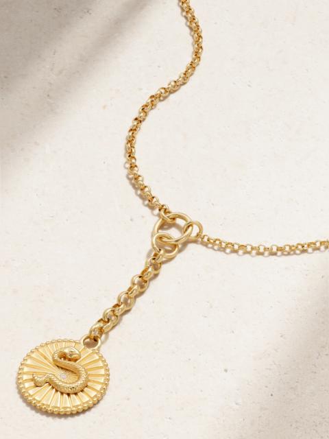 + Net Sustain Wholeness 18-karat Recycled Gold Diamond Necklace