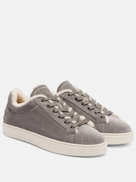 Classic shearling-lined suede sneakers