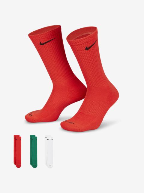 Nike Everyday Plus Cushioned Training Crew Socks (3 Pairs)