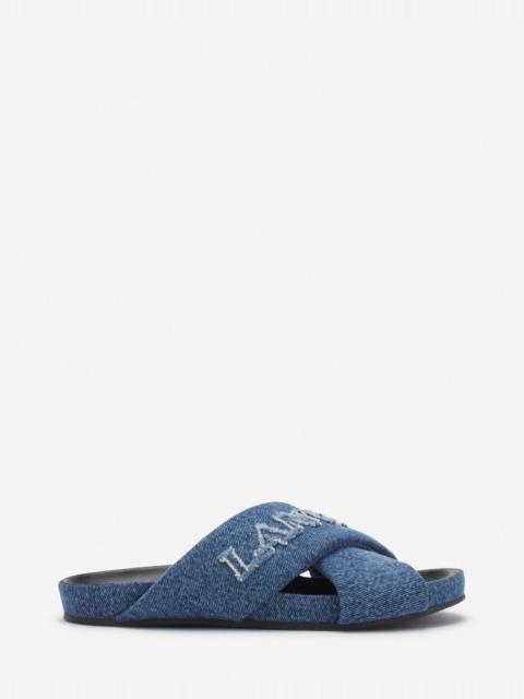 LANVIN TINKLE SANDALS IN DENIM