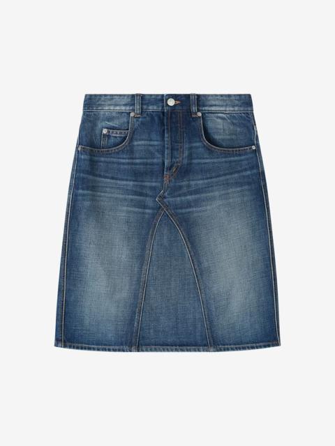 FIALI DENIM MIDI SKIRT