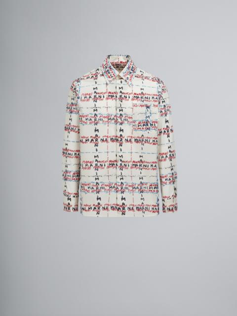CROSSROADS PRINT POPLIN SHIRT