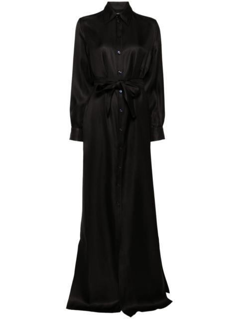 silk shirt dress