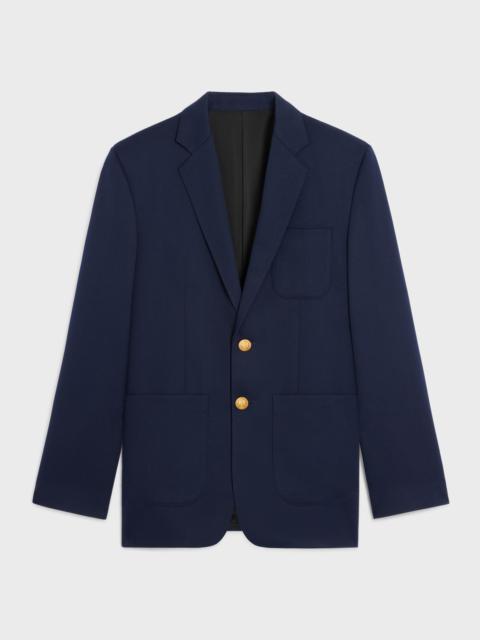 tailored jacket IN DIAGONAL WOOL