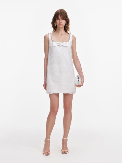 White Tulle Lace Mini Dress