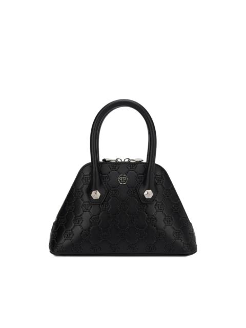 small Majestic monogram rhinestone handle bag