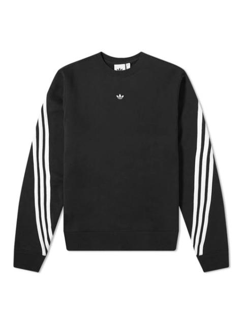 adidas originals 3-Stripes Wrap CR Crewneck Black FM1522