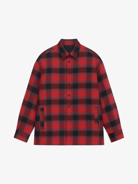 OVERSHIRT IN 4G CHECKED QUILTED FLANNEL