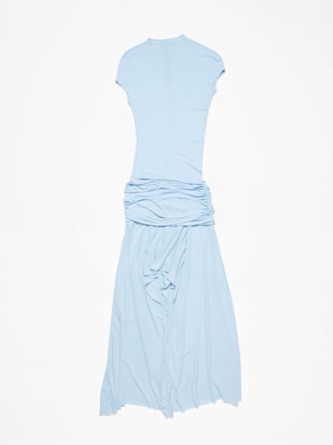 Asymmetric dress - Light blue