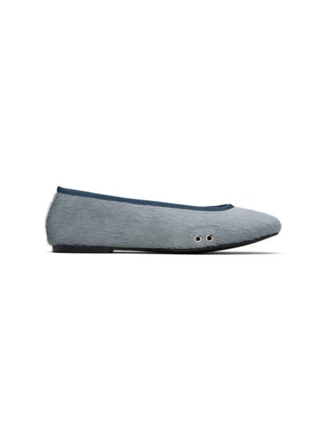 Gray Pili Ballerina Flats