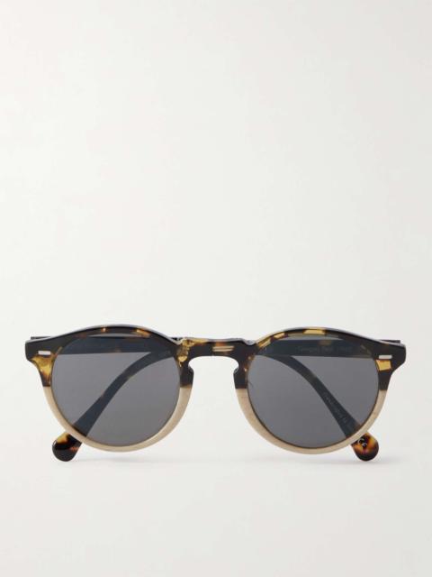 Gregory Peck 1962 Foldable Round-Frame Acetate Sunglasses