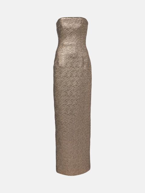 Laelia jacquard corset gown