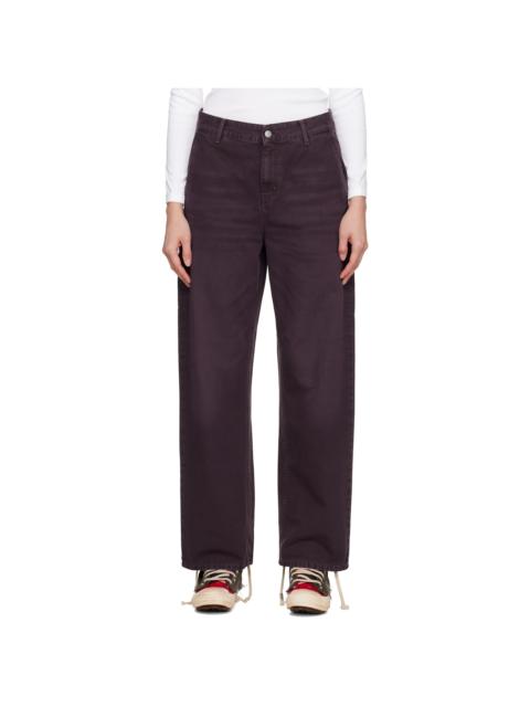 Burgundy Pierce Trousers