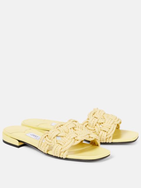 Chara woven raffia sandals