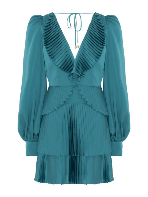 DREAM SATIN PLUNGE MINI DRESS