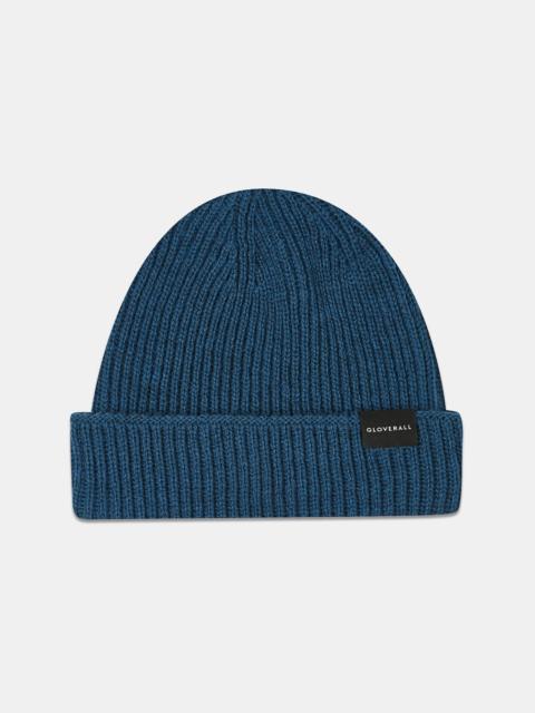 Unisex Ribbed Merino Beanie Hat Petrol
