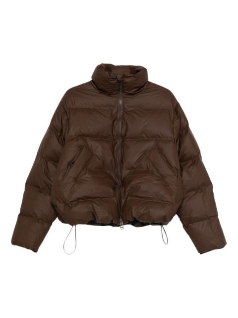 quilted zip-up puffer jacket