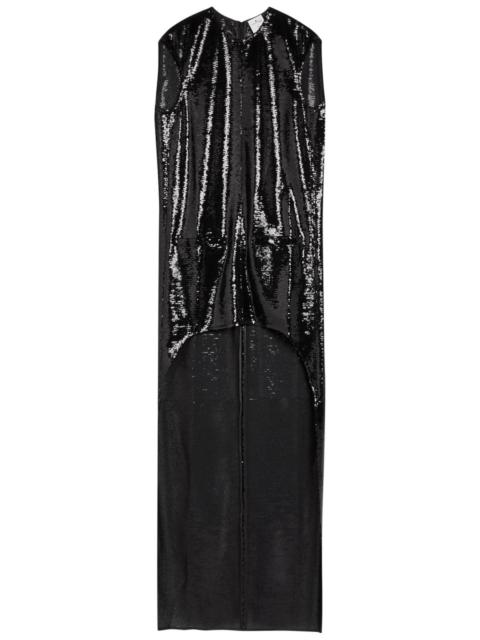 Courrèges Sequin-embellished Tulle Mini Dress