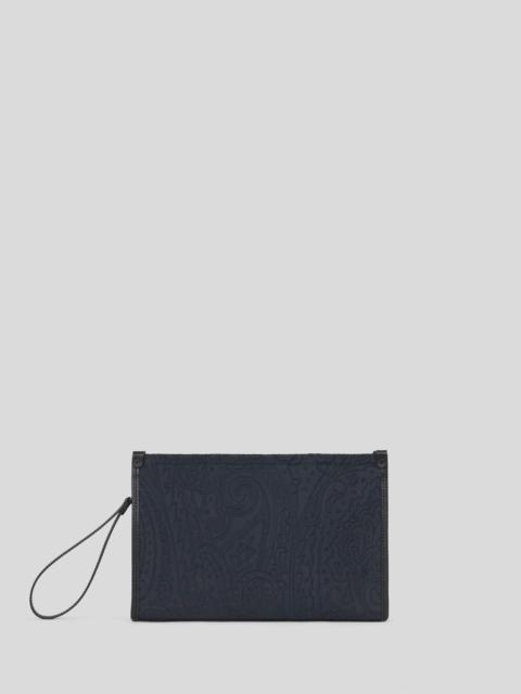 LARGE NYLON JACQUARD POUCH