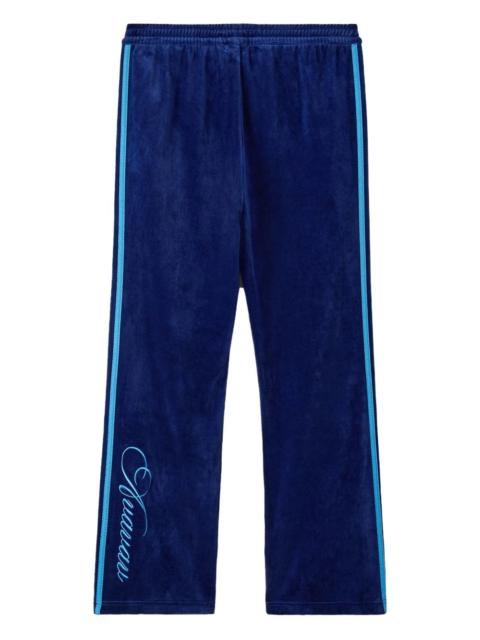 velvet track pants
