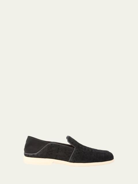 Men's Theo Woven Suede Loafers