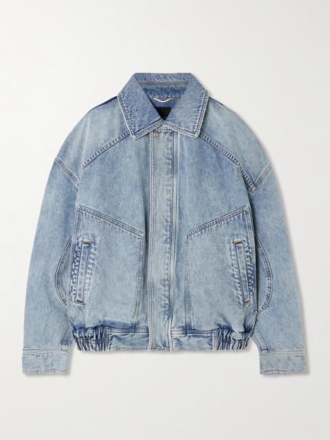 Oversized Paneled Denim Jacket