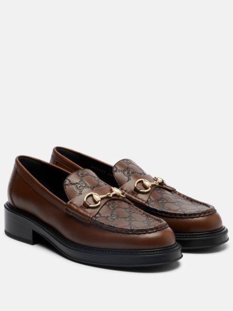 Horsebit leather loafers