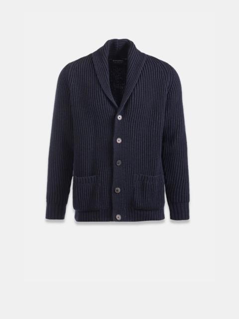 Men's Shawl Collar Cardigan Navy