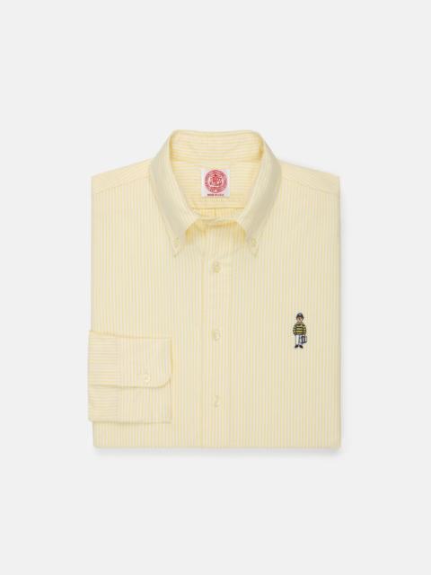 MADE-IN-USA "IVY GUY" YELLOW UNIVERSITY STRIPE OXFORD CLOTH SHIRT - CLASSIC FIT