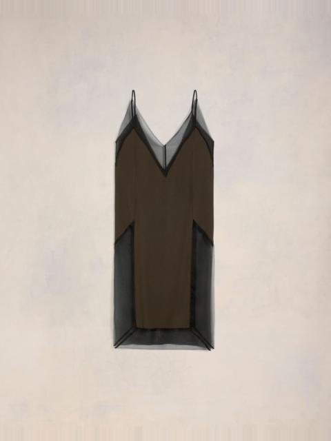 MIDI DRESS WITH THIN STRAPS