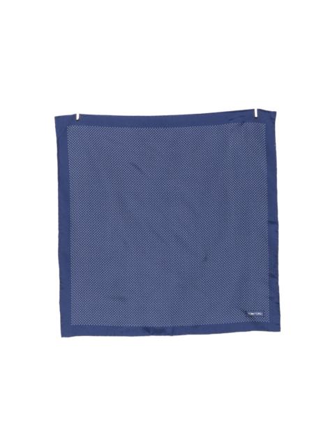 dot-print silk pocket scarf