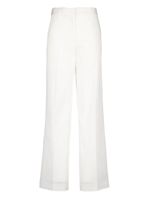 tailored twill trousers