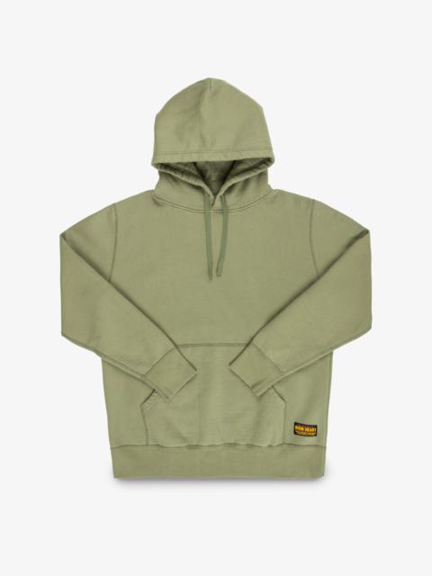 14OZ ULTRA HEAVYWEIGHT LOOPWHEEL COTTON HOODIE - OLIVE
