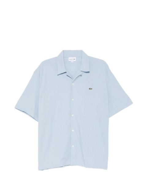 logo-embroidered shirt