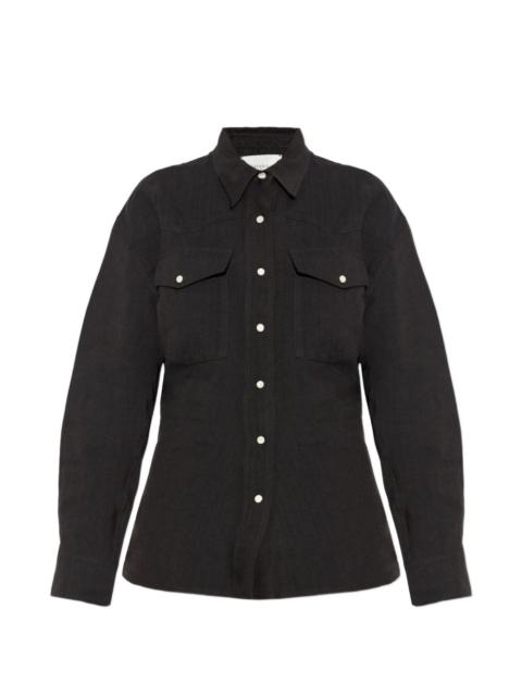 buttoned pocket shirt
