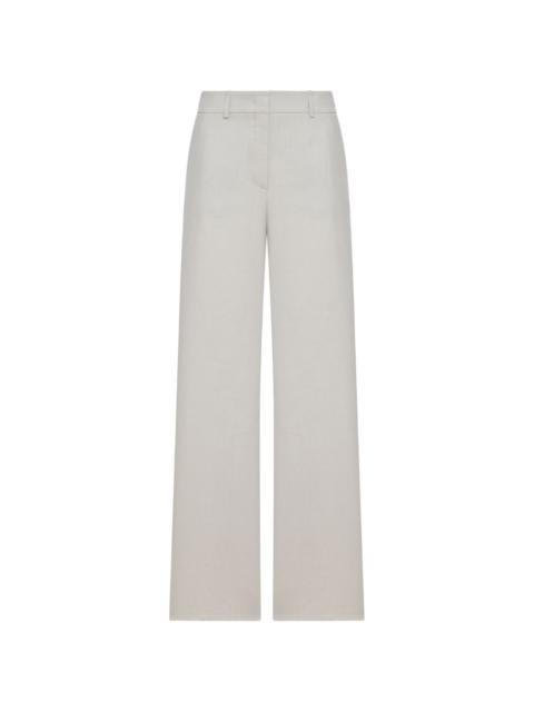 wide leg linen trousers