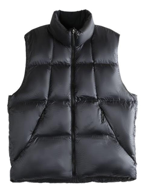 padded zip-fastening gilet
