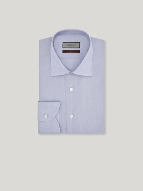 REGULAR FIT SHIRT IN LIGHT BLUE END-ON-END COTTON