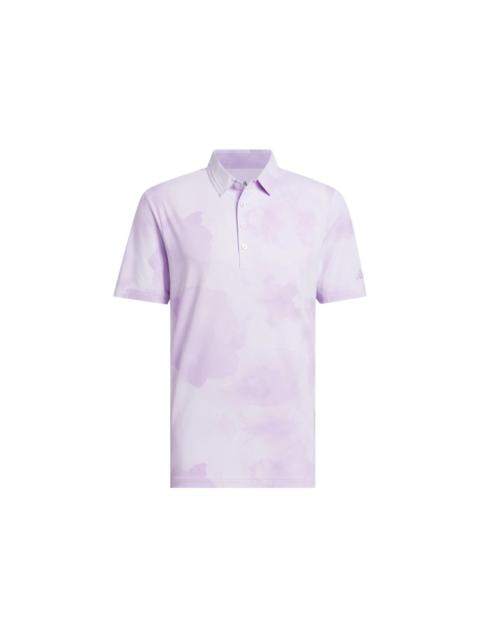 adidas Ultimate365 Printed Cool Feeling Tour Polo Shirt Powder Plum Purple Tint