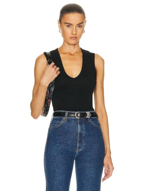 Supima Cotton Essential Sleeveless U Tank Top