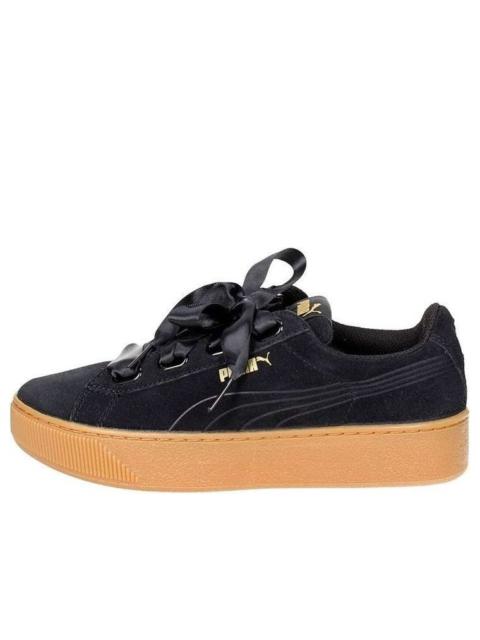 PUMA (WMNS) PUMA Vikky Platform Ribbon Black/Gum 364979-01 | REVERSIBLE