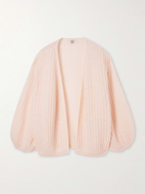 Open-knit Mohair-blend Cardigan