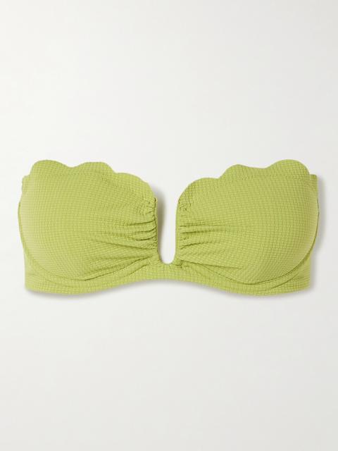 Lisbon Strapless Seersucker Underwired Bikini Top