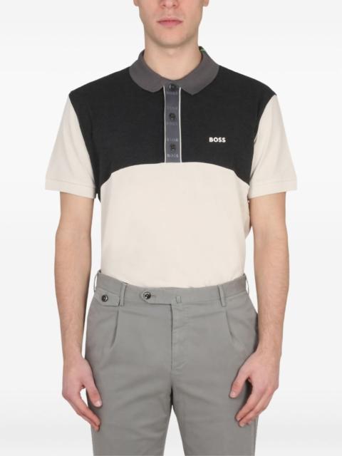 colour-block polo shirt