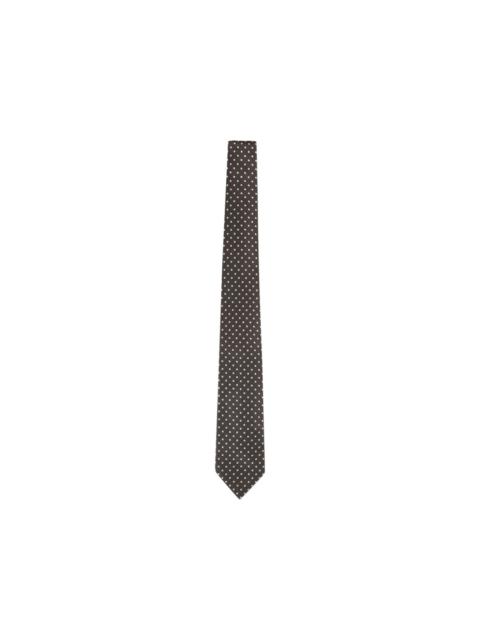 polka dot-print tie